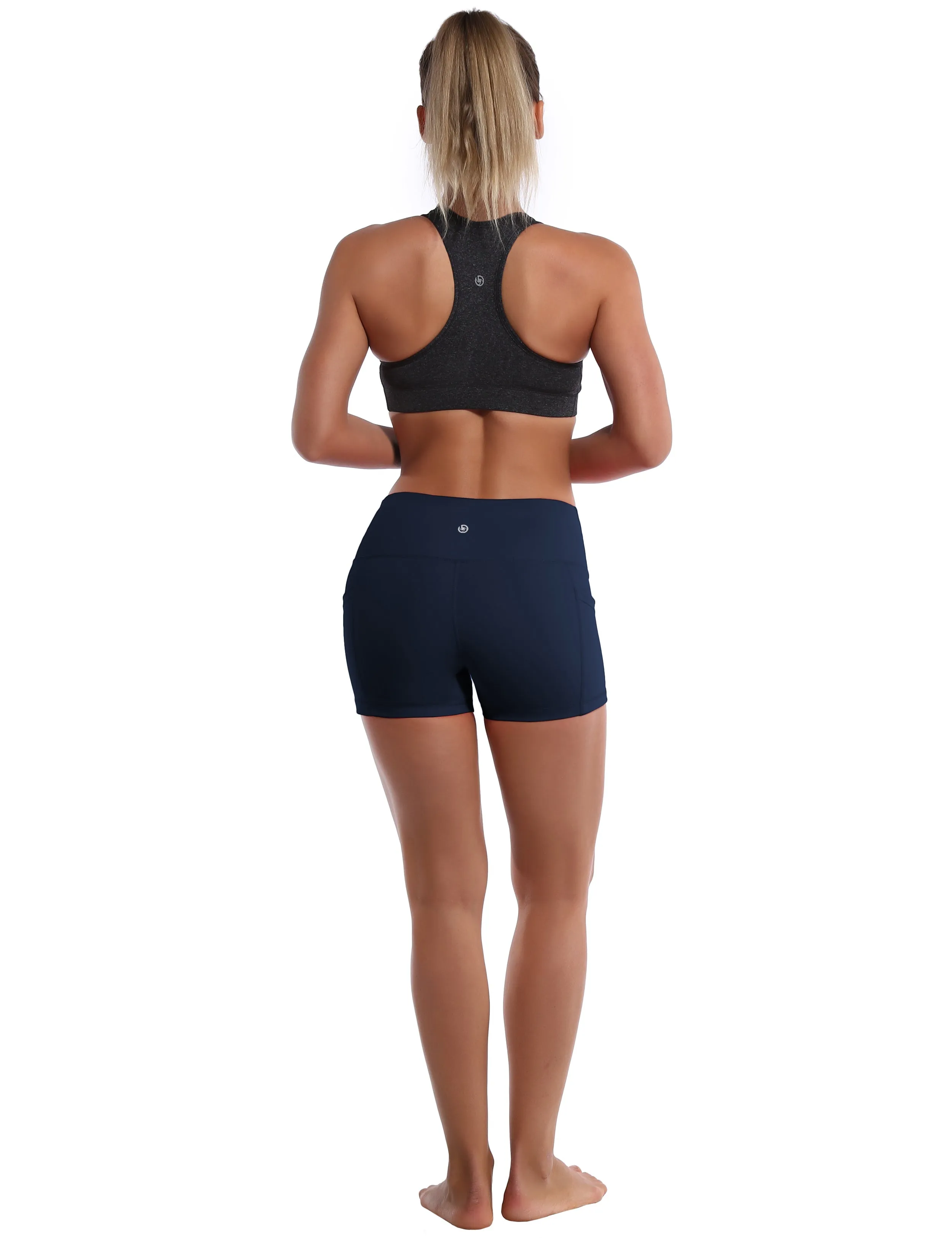 2.5" Side Pockets Running Shorts darknavy_Running