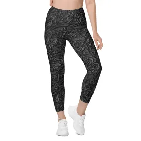 3D Art Deco Leggings With Pockets