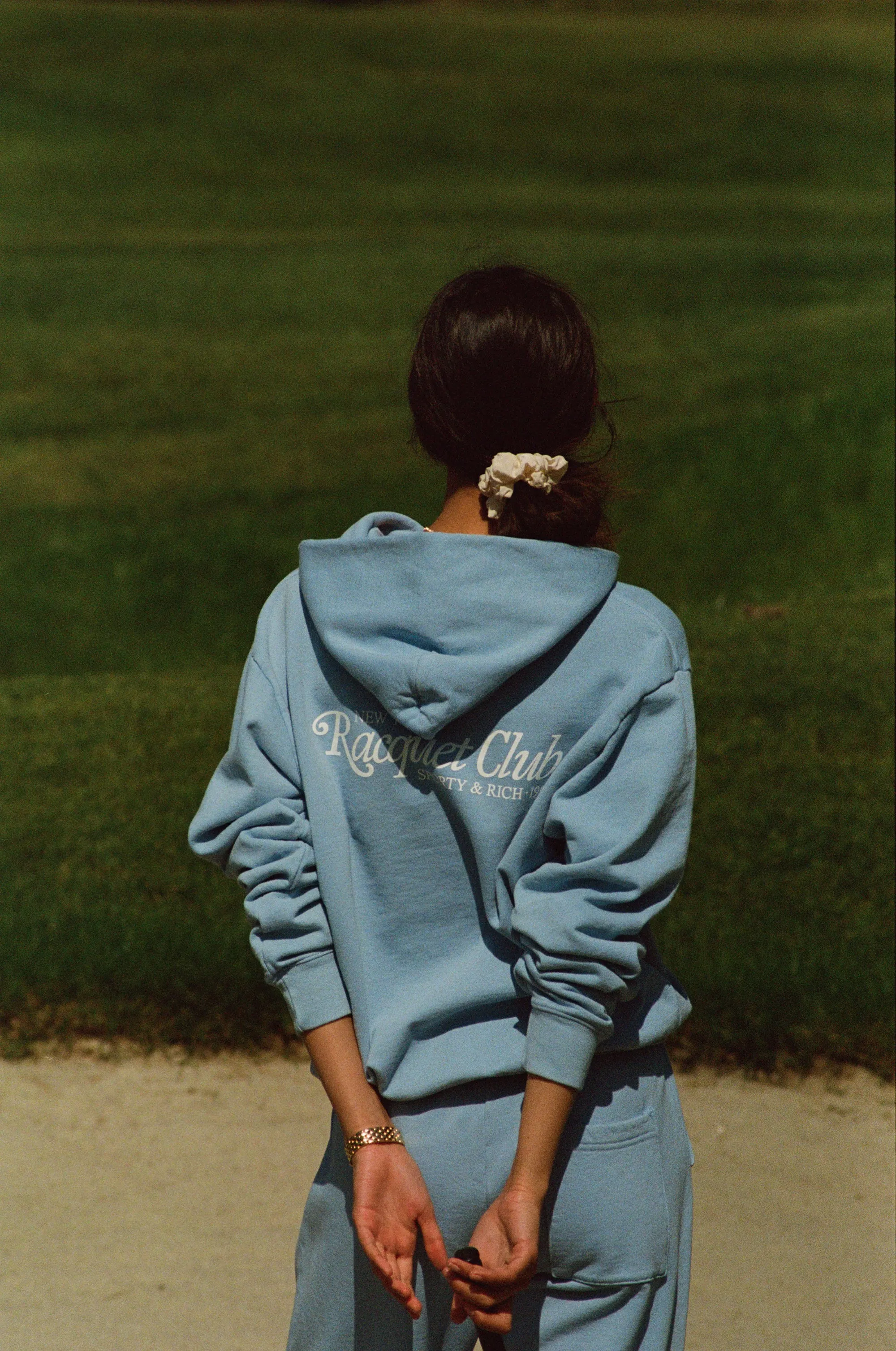 94 Racquet Club Hoodie - Sky Blue/White