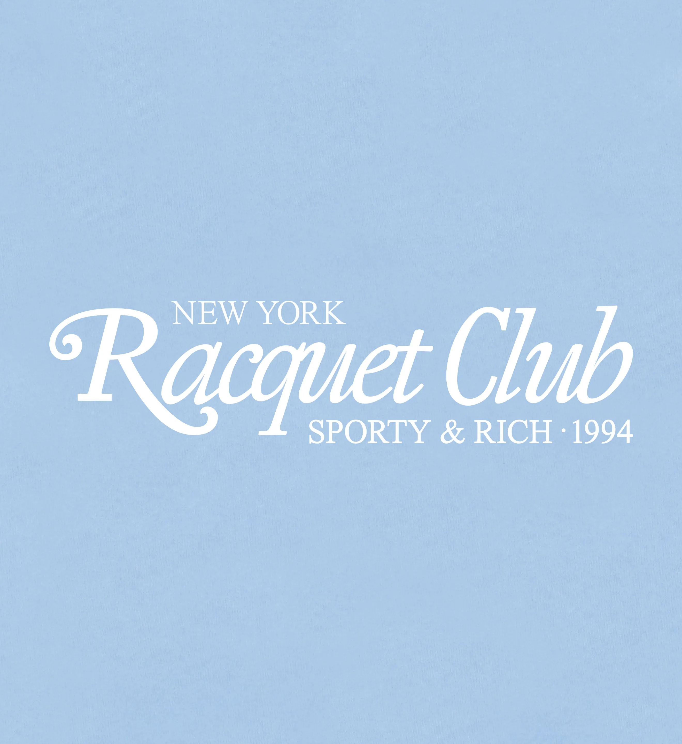 94 Racquet Club Hoodie - Sky Blue/White