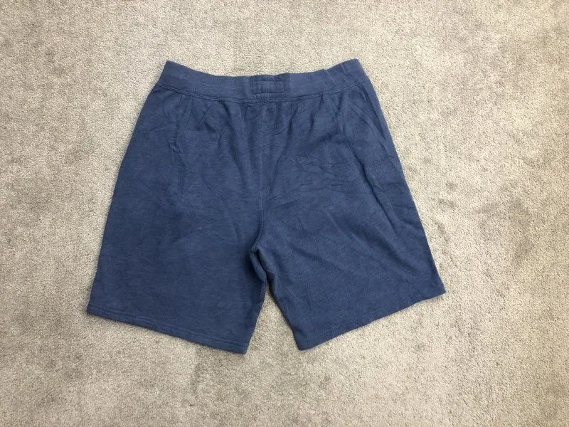 Abercrombie & Fitch Shorts Mens Medium Blue Sweat Shorts Running Jogging Logo