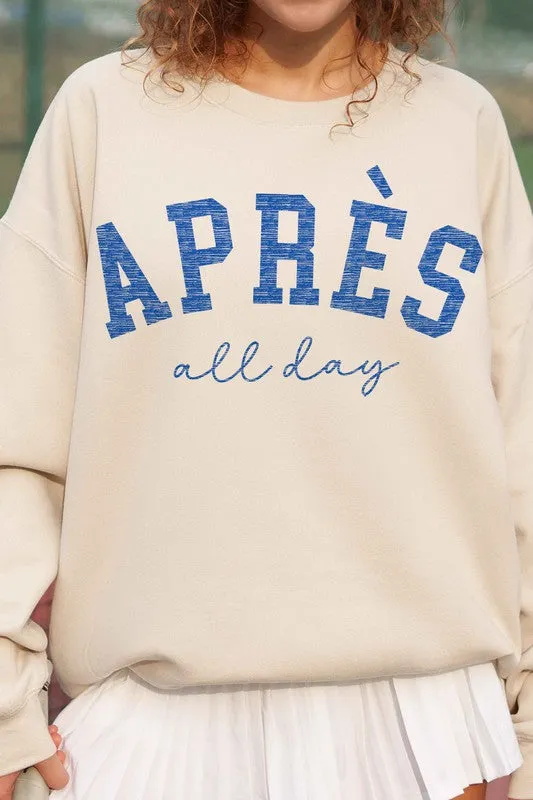 APRES SKI ALL DAY OVERSIZED SWEATSHIRT