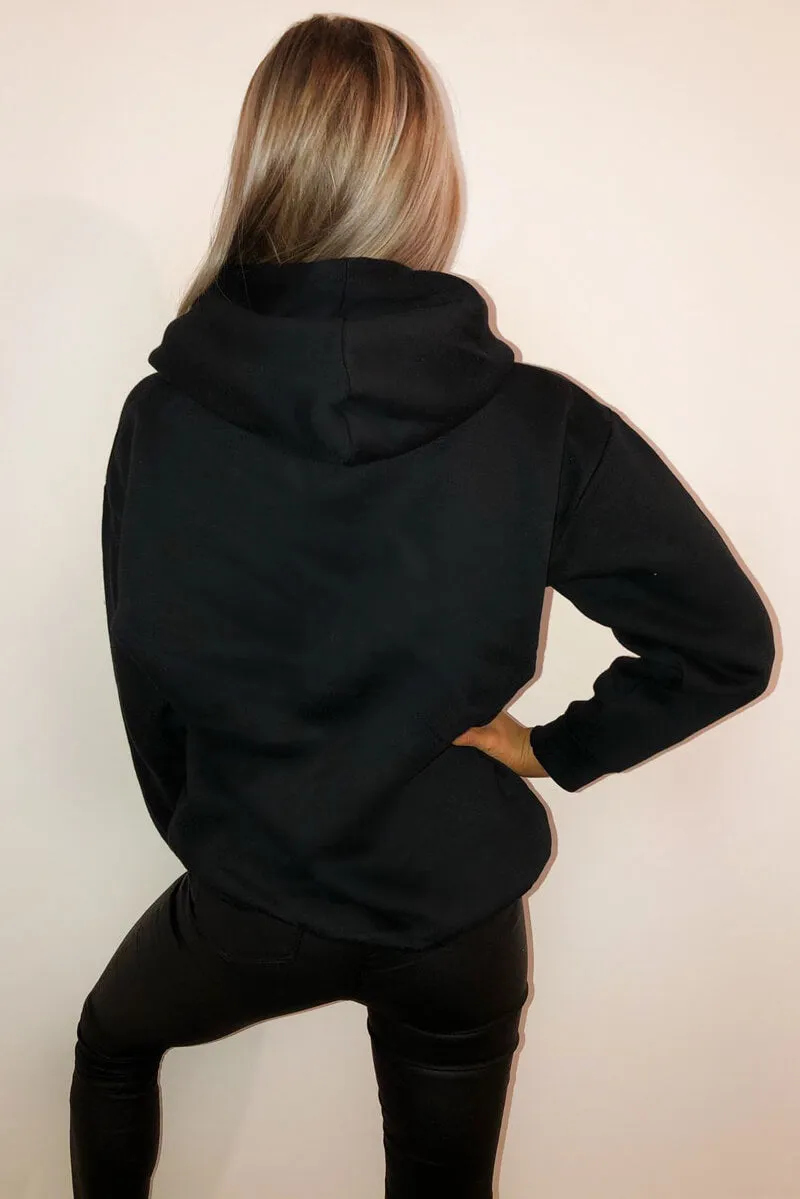 Black Jadore Oversized Hoodie