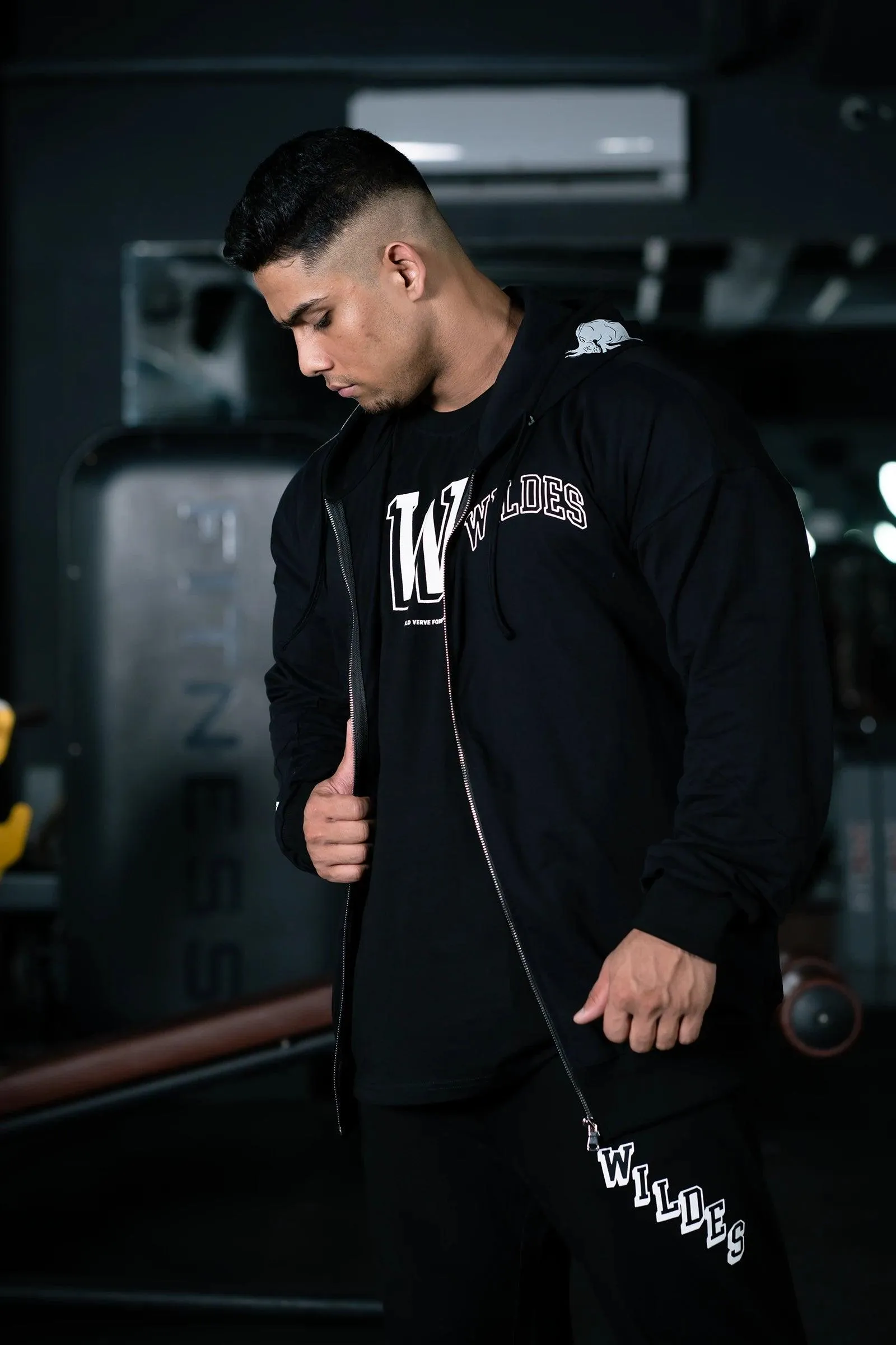 BULLFORCE ZIP HOODIE (BLACK)