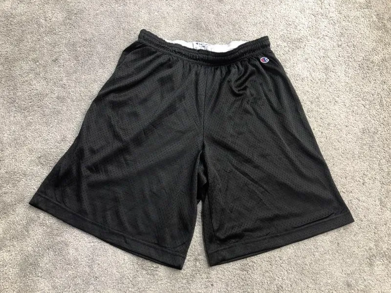 Champion Shorts Mens Medium Black Activewear Athletic Shorts Running Jogging