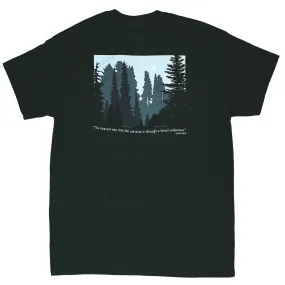 Forest Wilderness Adult Forest Green T-shirt