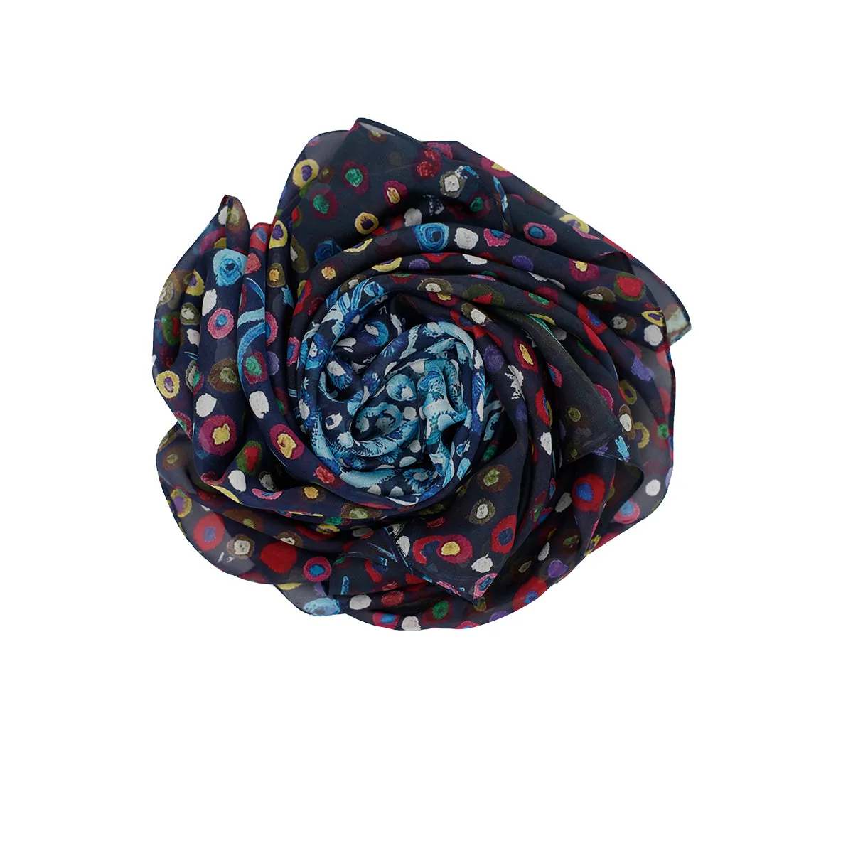 HIDDEN Silk Square Scarf Neckerchief Dandelion