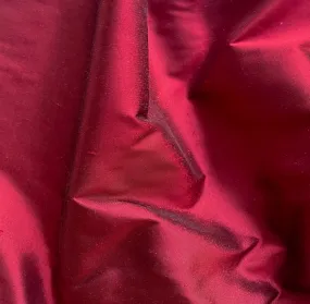 Iridescent Imperial Red Silk Taffeta (Made in India)