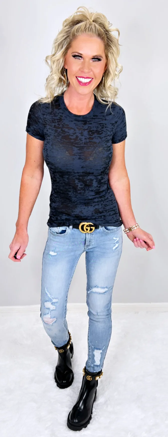 Kendra Distressed Skinny Jeans