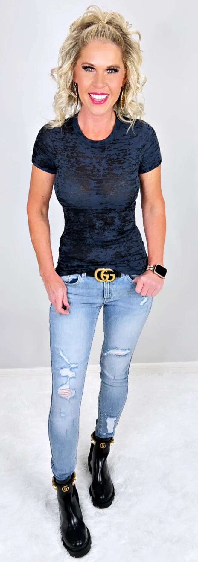 Kendra Distressed Skinny Jeans