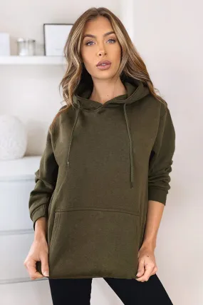 Khaki Oversized Hoodie