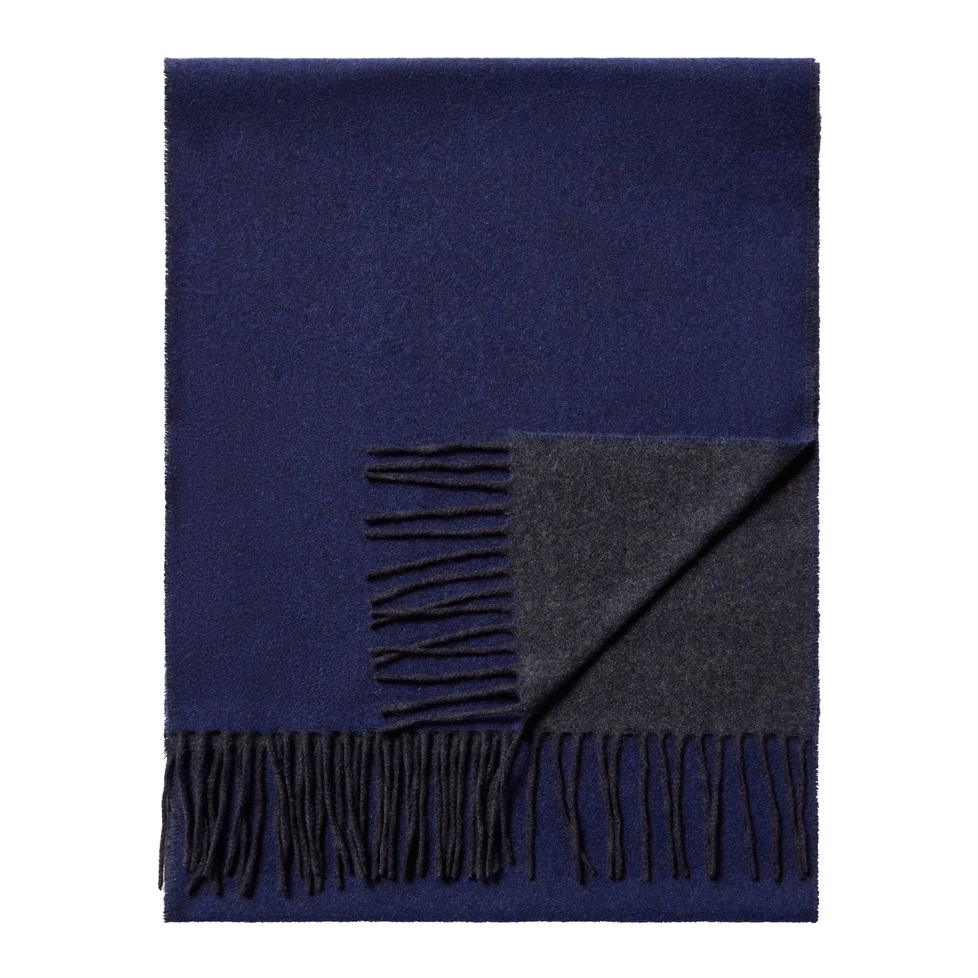 LANVIN Wool/Cashmere Scarves NAVY