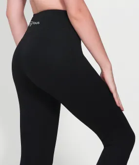 Misty Leggings Mid Waist in Coal Black