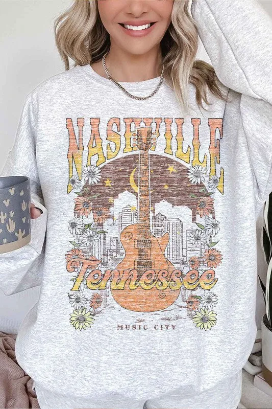 NASHVILLE TENNESSEE OVERSIZED SWEATSHIRT