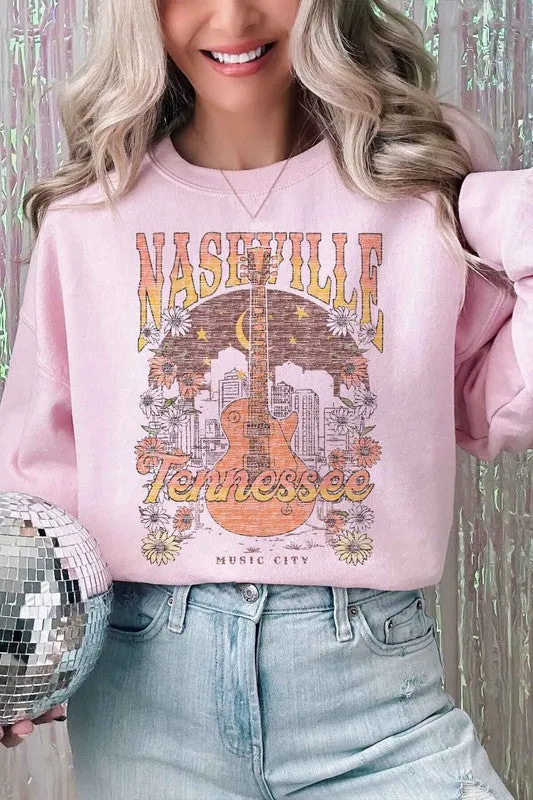 NASHVILLE TENNESSEE OVERSIZED SWEATSHIRT