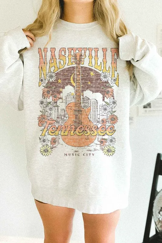 NASHVILLE TENNESSEE OVERSIZED SWEATSHIRT