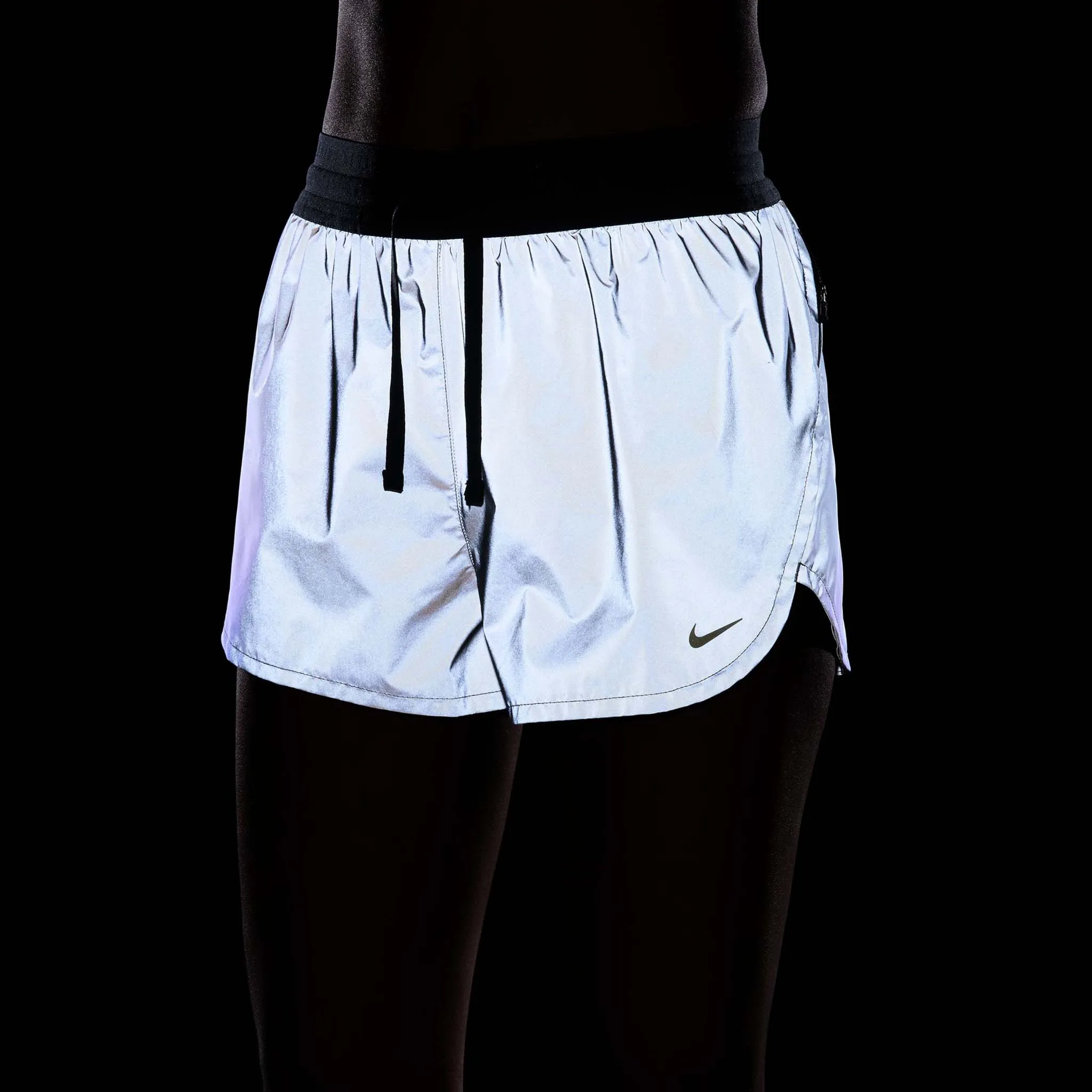 Nike | Women's Running Division 3" Unlined Reflective Running Shorts - Silver