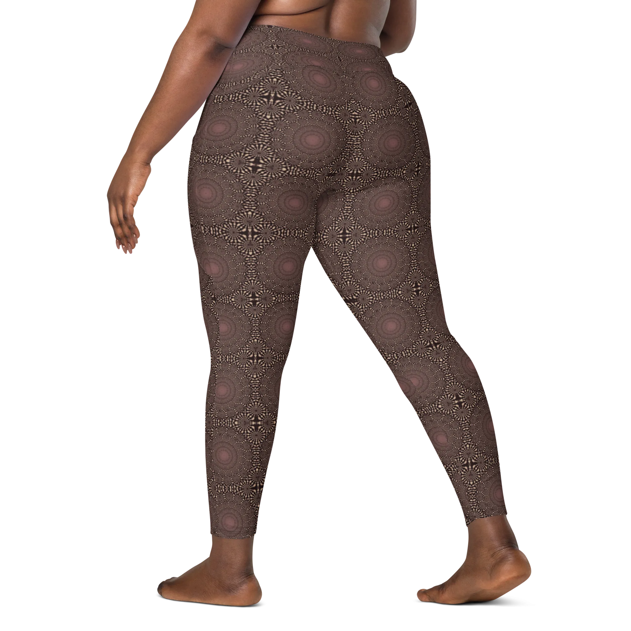 Recursia Desert Dream Leggings With Pockets In Pink