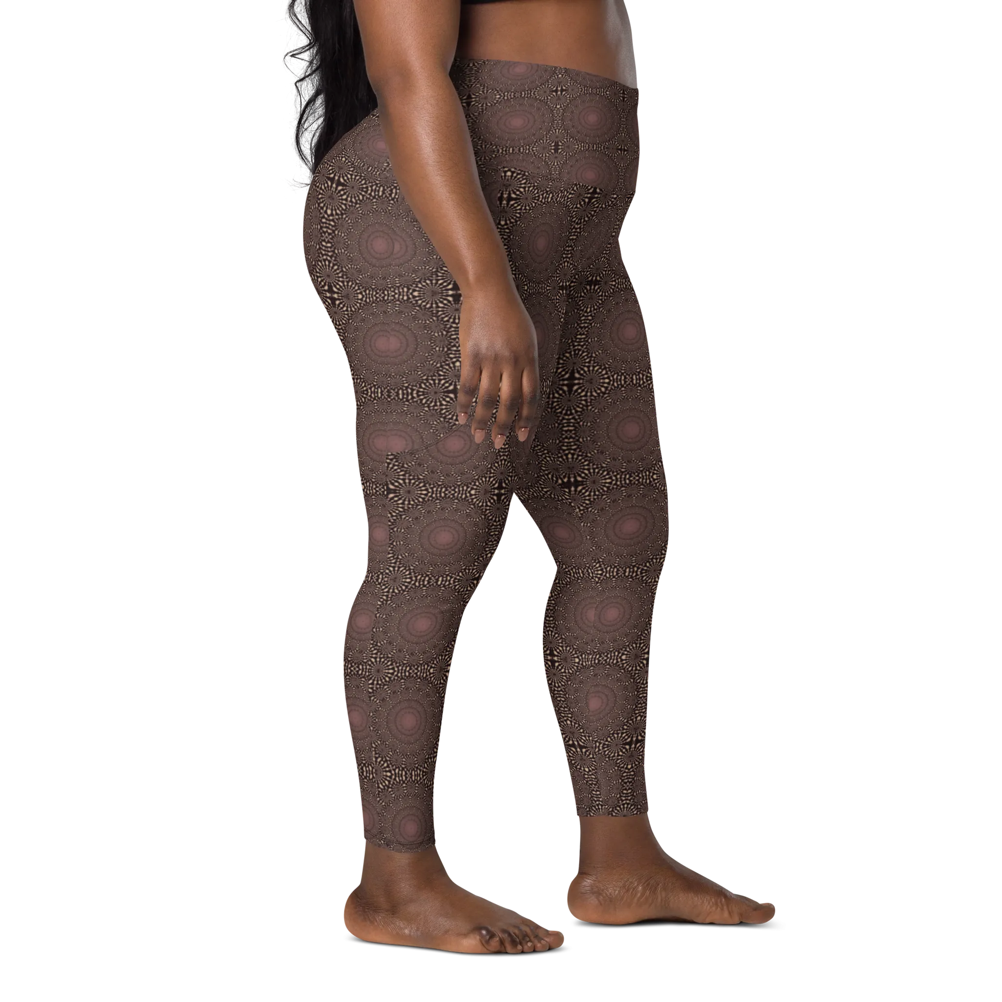 Recursia Desert Dream Leggings With Pockets In Pink