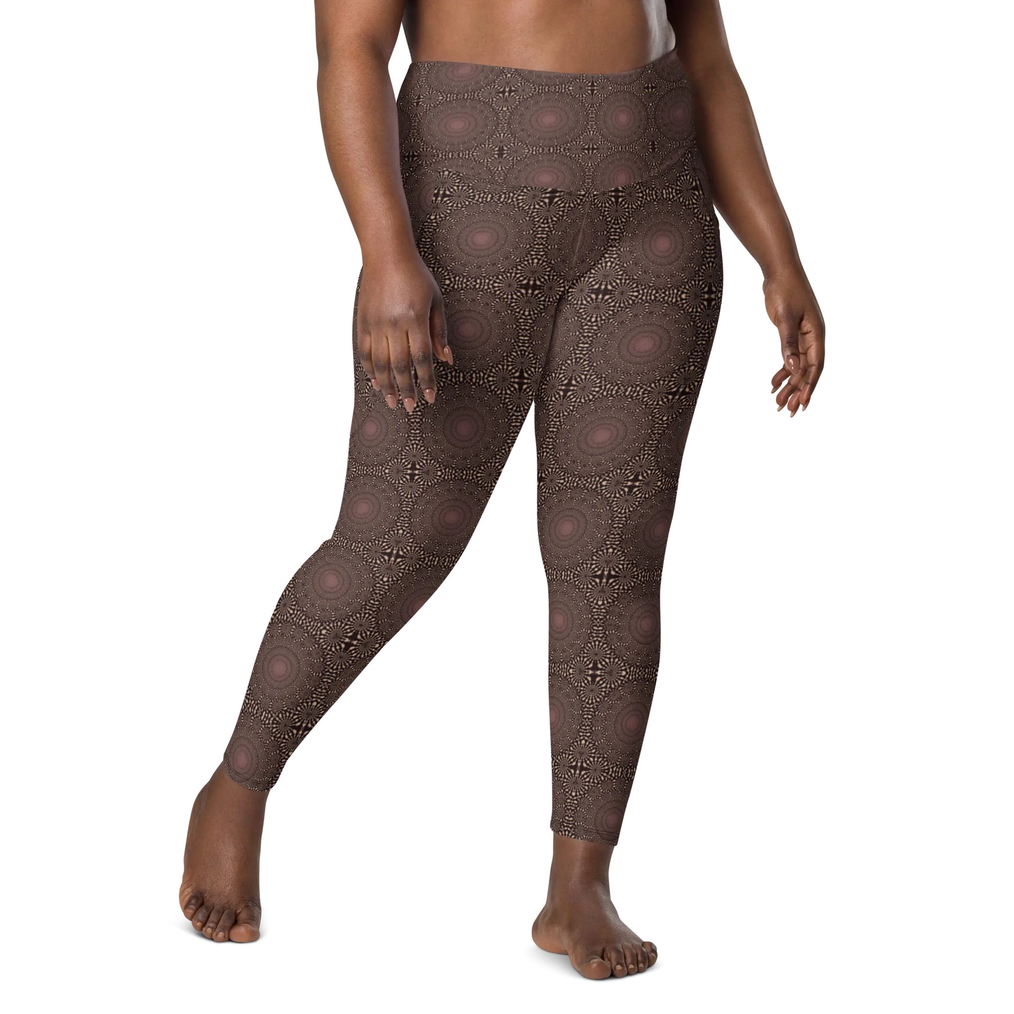 Recursia Desert Dream Leggings With Pockets In Pink