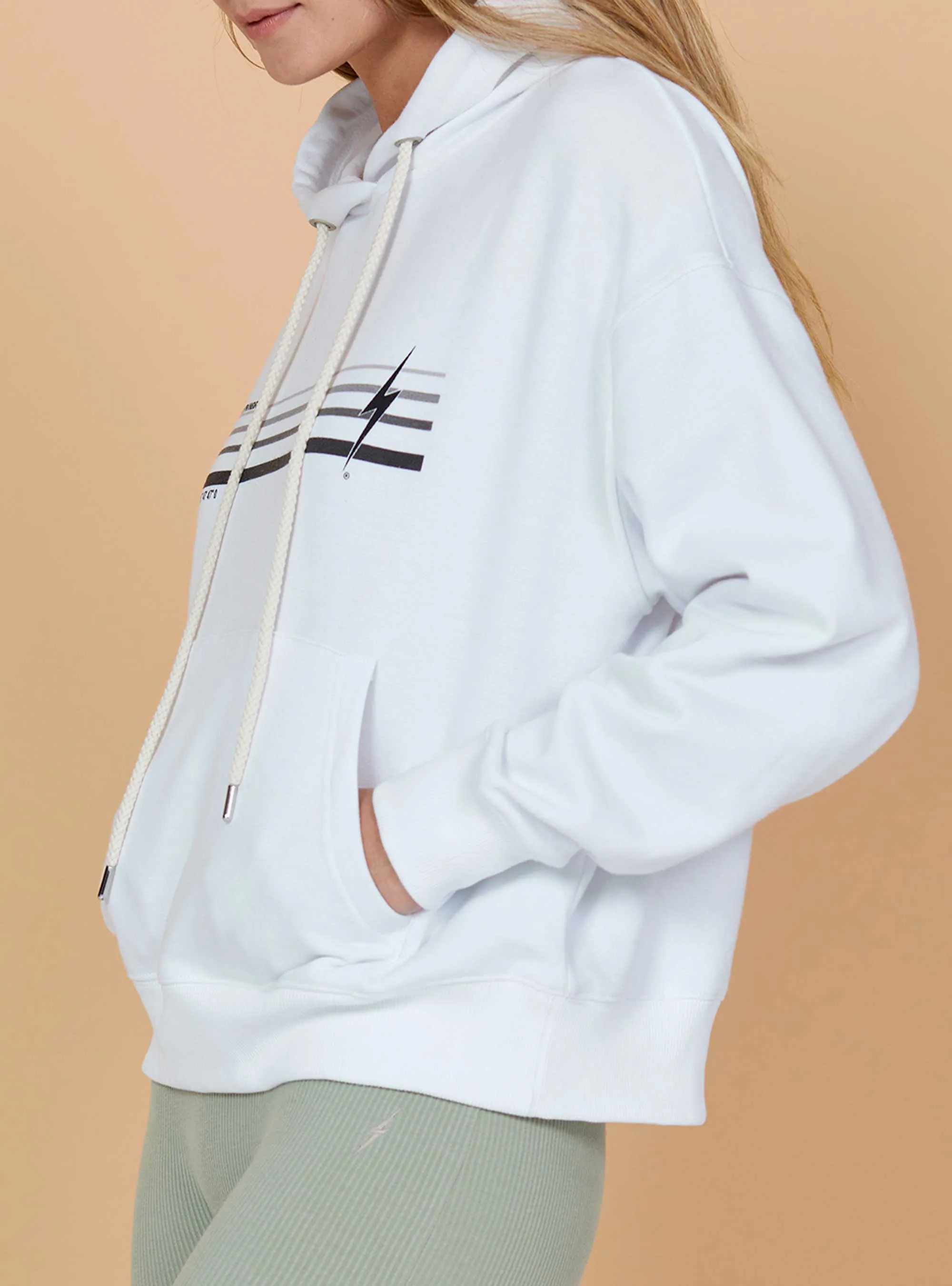 REGULAR HOODIE WOMAN WITH FRONT PRINT