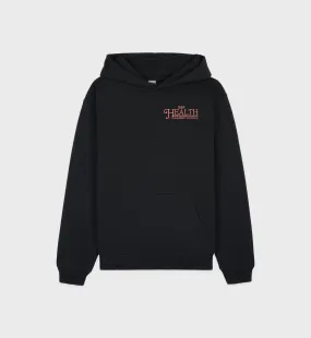 SR Health Resort Hoodie - Black/Salmon