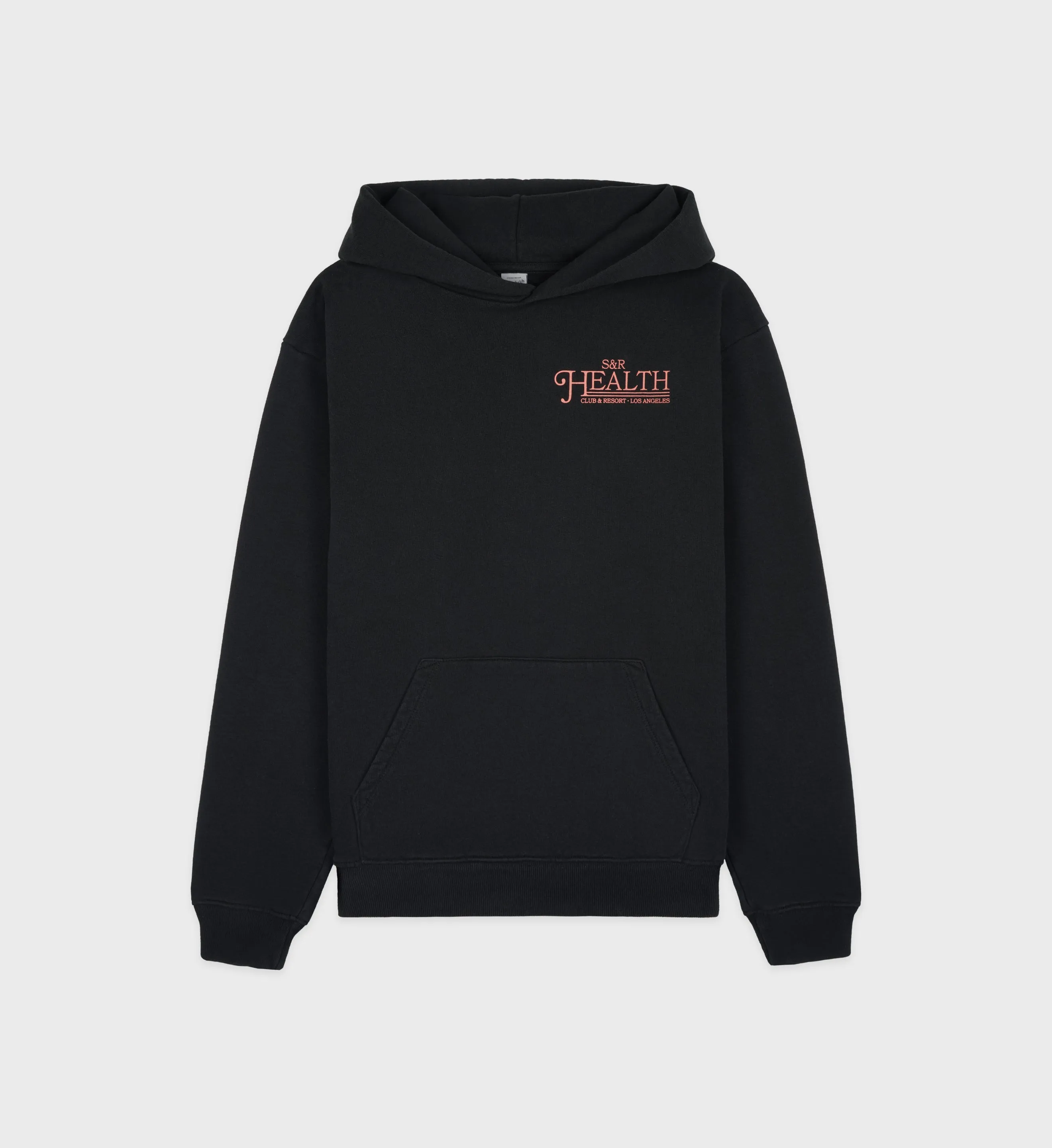 SR Health Resort Hoodie - Black/Salmon