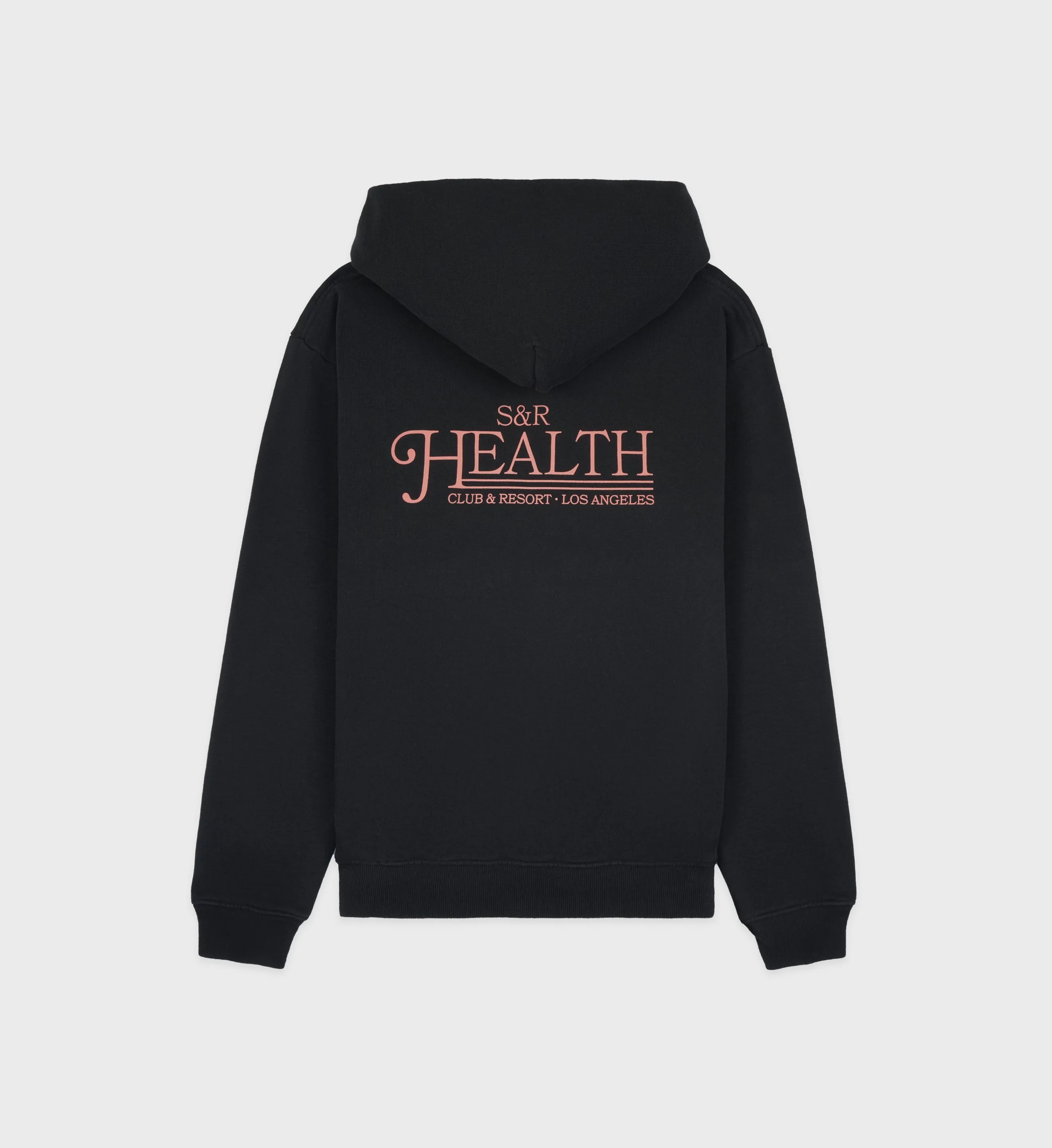 SR Health Resort Hoodie - Black/Salmon