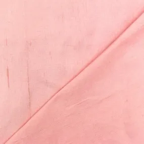 Sunrise Pink Solid Silk Dupioni Shantung Woven Fabric