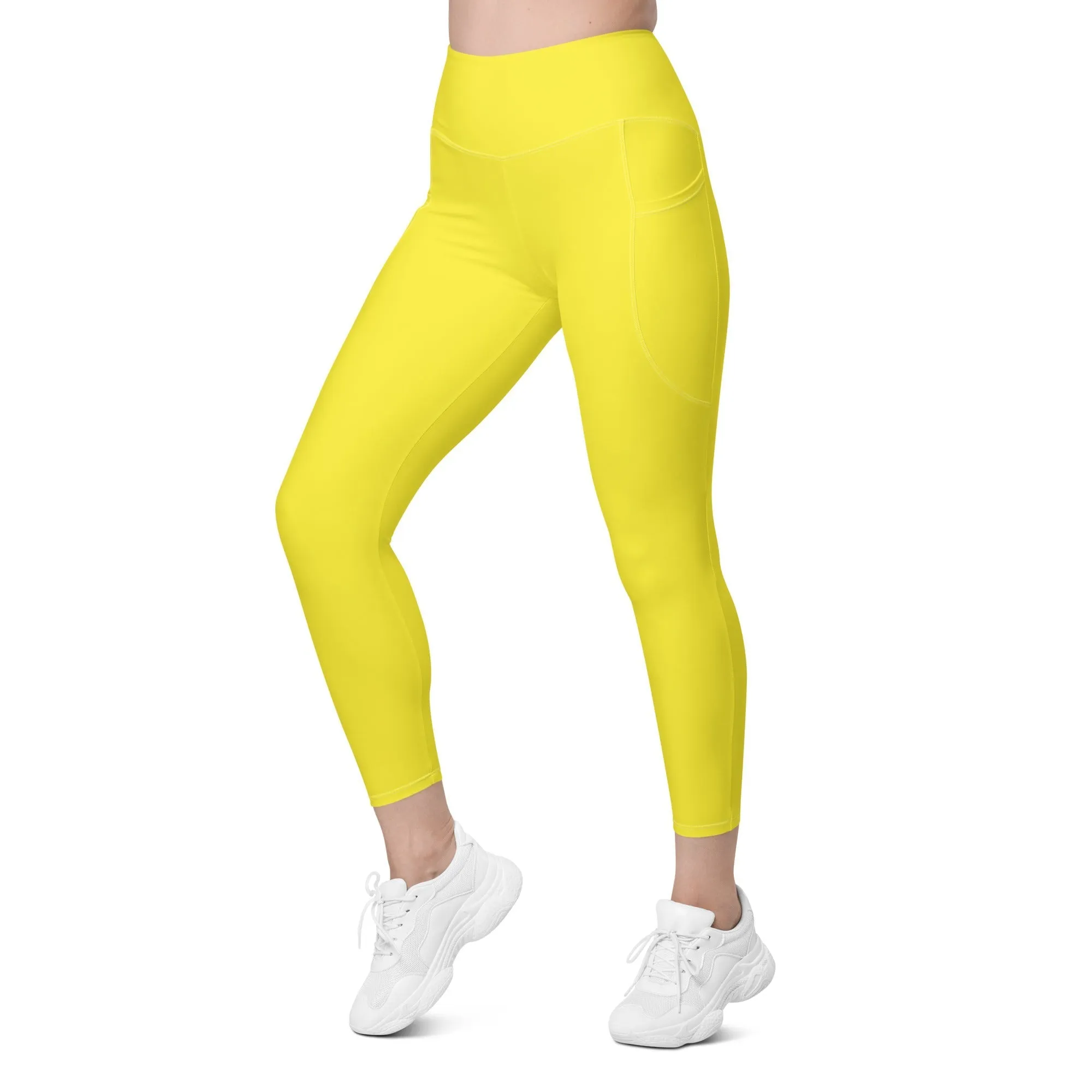 Sunshine Yellow Leggings With Pockets