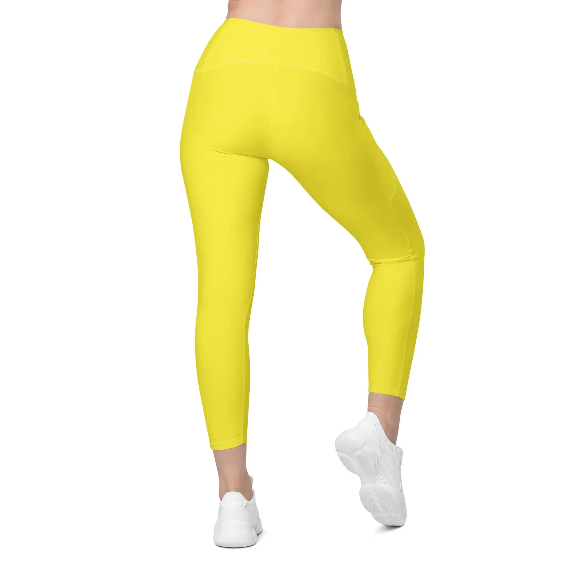 Sunshine Yellow Leggings With Pockets