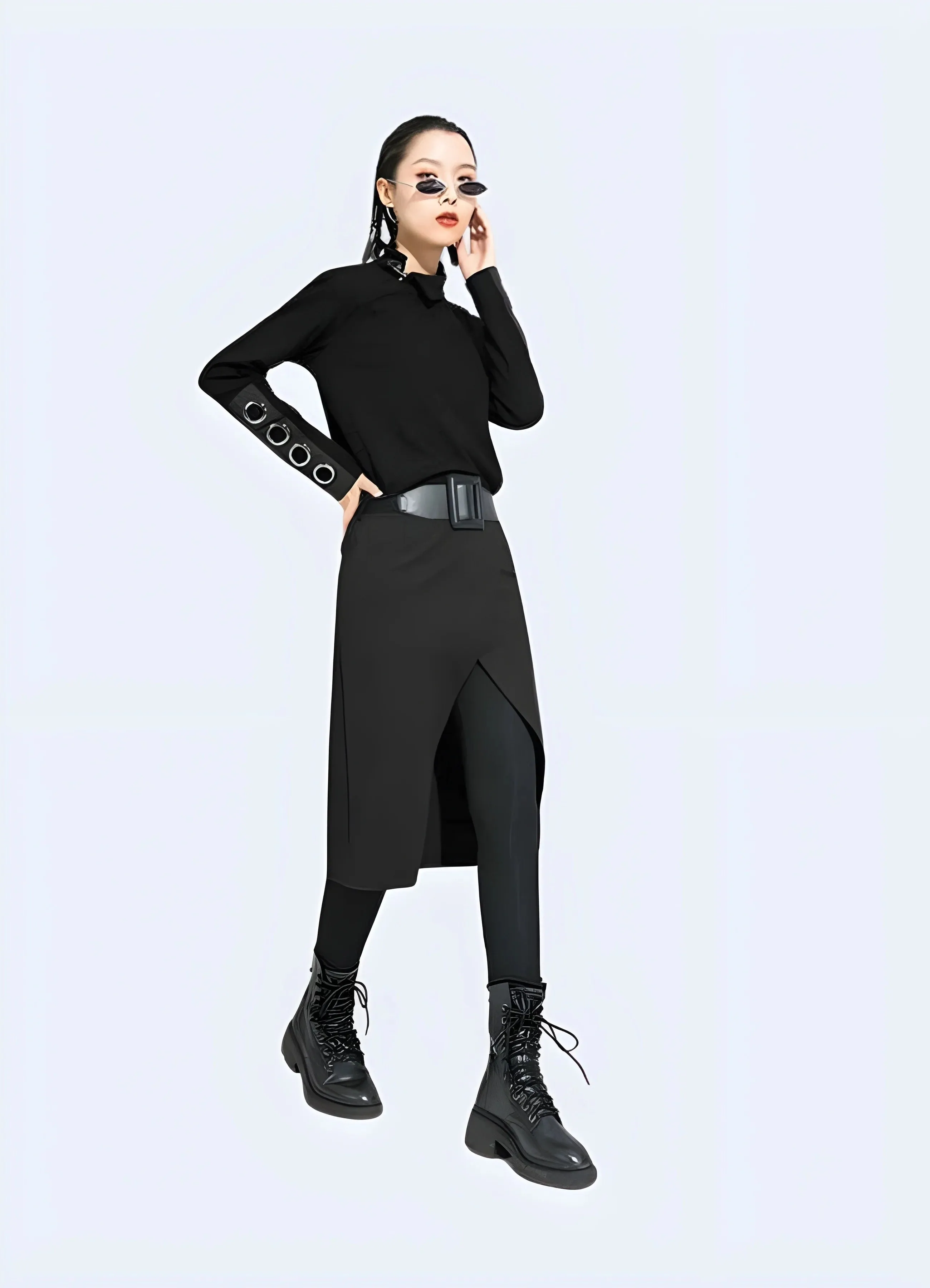 Techwear Tights Pants with Dress