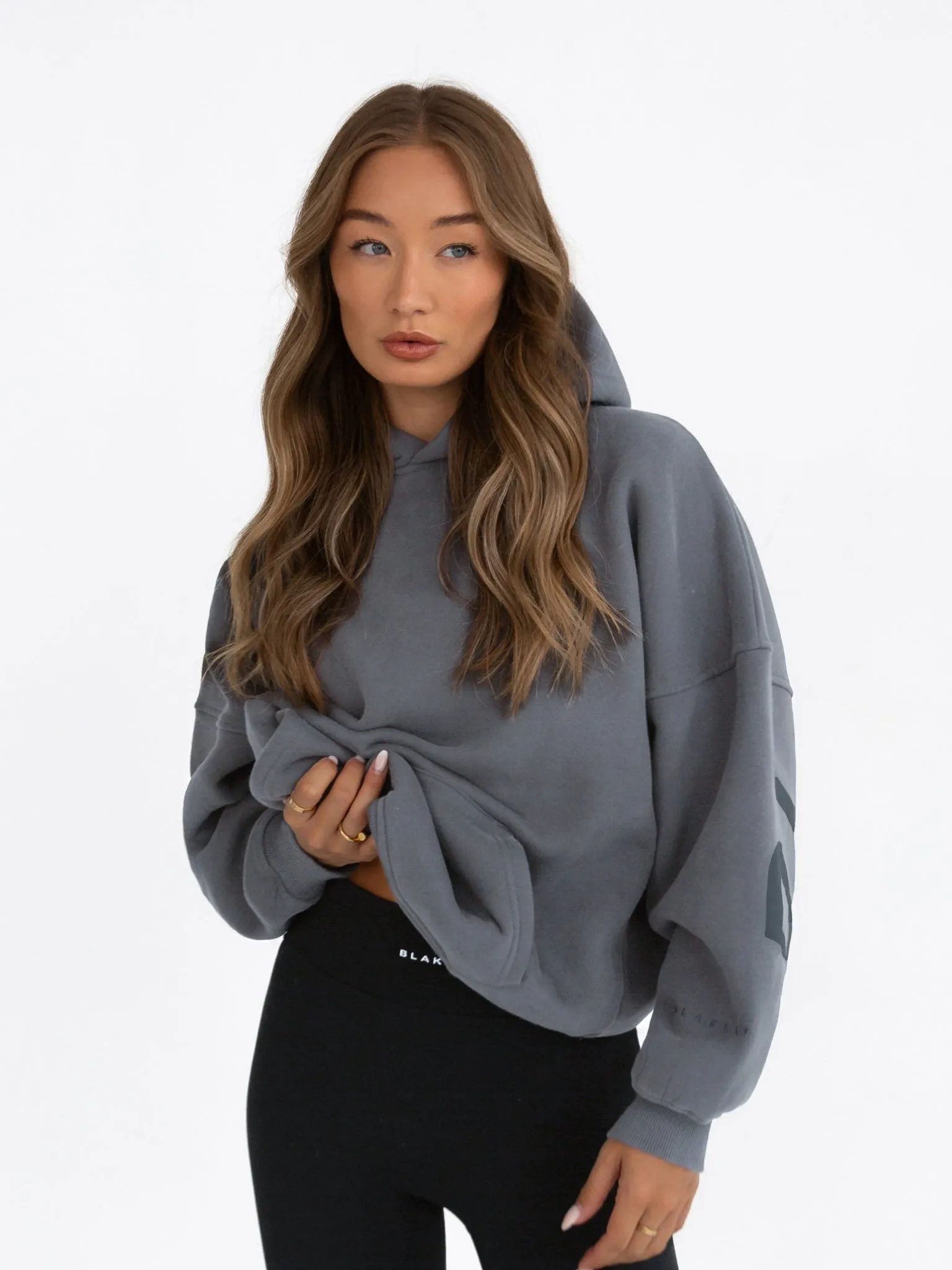 Tonal Isabel Oversized Hoodie - Charcoal