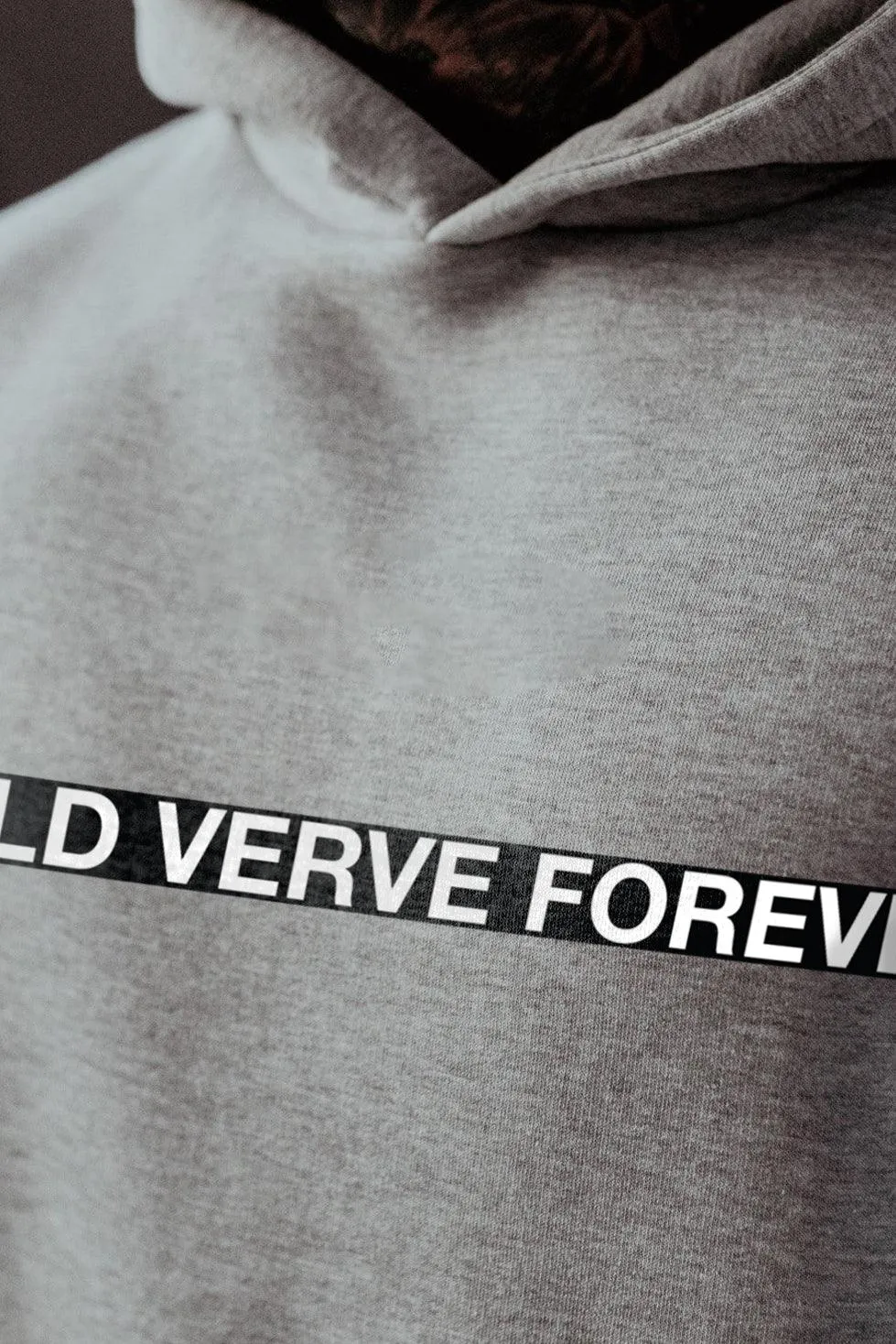 WILD VERVE FOREVER OVERSIZED HOODIE (GREY MELANGE)